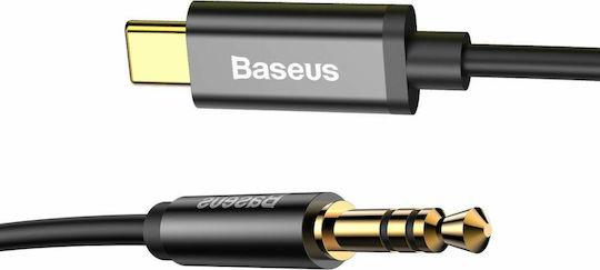 BASEUS YIVEN Μ01, TYPE-C ΑΡΣΕΝΙΚΟ ΣΕ 3,5mm ΑΡΣΕΝΙΚΟ ΚΑΛΩΔΙΟ, ΜΑΥΡΟ - Image 3