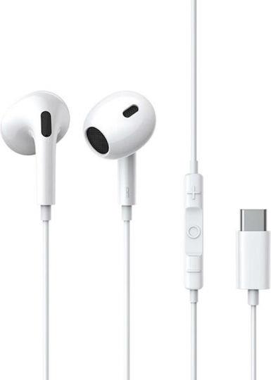 BASEUS ENCOK CZ17, ΕΝΣΥΡΜΑΤΑ ΑΚΟΥΣΤΙΚΑ, SEMI IN EAR, ΛΕΥΚΑ