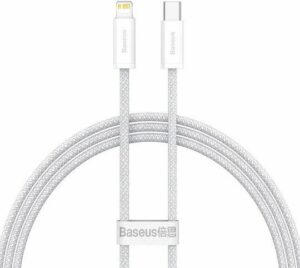 BASEUS DYNAMIC SERIES, ΚΑΛΩΔΙΟ ΓΡΗΓΟΡΗΣ ΦΟΡΤΙΣΗΣ, TYPE-C ΣΕ LIGHTNING, 20W, 1m, ΛΕΥΚΟ