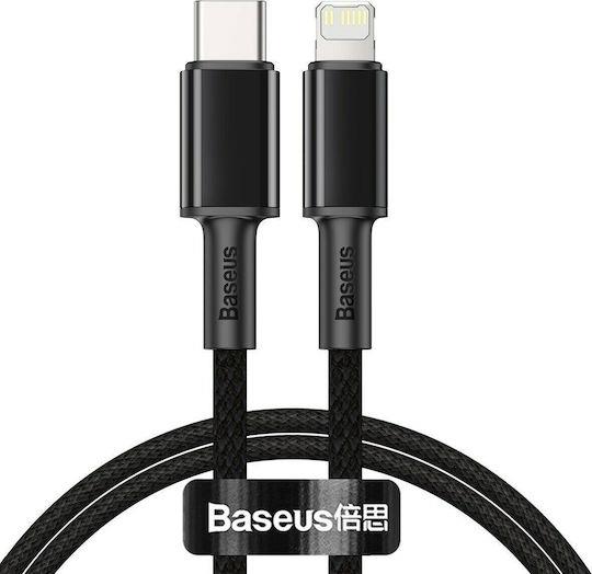 BASEUS HIGH DENSITY, ΚΑΛΩΔΙΟ ΓΡΗΓΟΡΗΣ ΦΟΡΤΙΣΗΣ, TYPE-C ΣΕ LIGHTNING, 20W, 1m, ΜΑΥΡΟ
