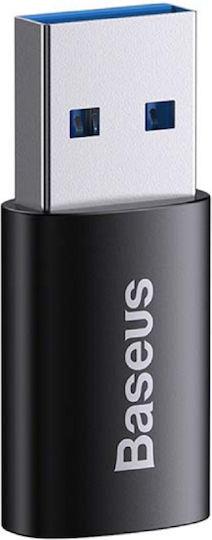 BASEUS INGENUITY SERIES, ΑΝΤΑΠΤΟΡΑΣ OTG, USB ΣΕ TYPE-C, ΜΑΥΡΟΣ