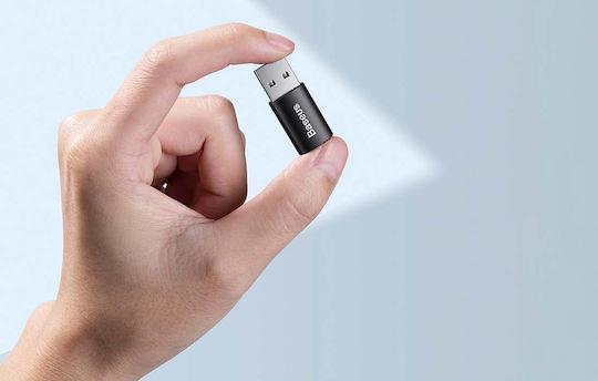 BASEUS INGENUITY SERIES, ΑΝΤΑΠΤΟΡΑΣ OTG, USB ΣΕ TYPE-C, ΜΑΥΡΟΣ - Image 4