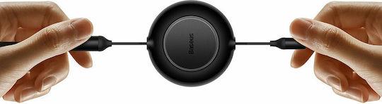 BASEUS BRIGHT MIRROR 2 SERIES, ΠΤΥΣΣΟΜΕΝΑ ΚΑΛΩΔΙΑ ΦΟΡΤΙΣΗΣ, 3 ΣΕ 1, ΜΑΥΡΟ - Image 2