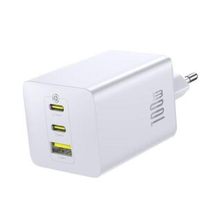 BASEUS ENERFILL FE11, ΦΟΡΤΙΣΤΗΣ ΓΡΗΓΟΡΗΣ ΦΟΡΤΙΣΗΣ, 3 ΘΥΡΕΣ, 100W, ΛΕΥΚΟΣ