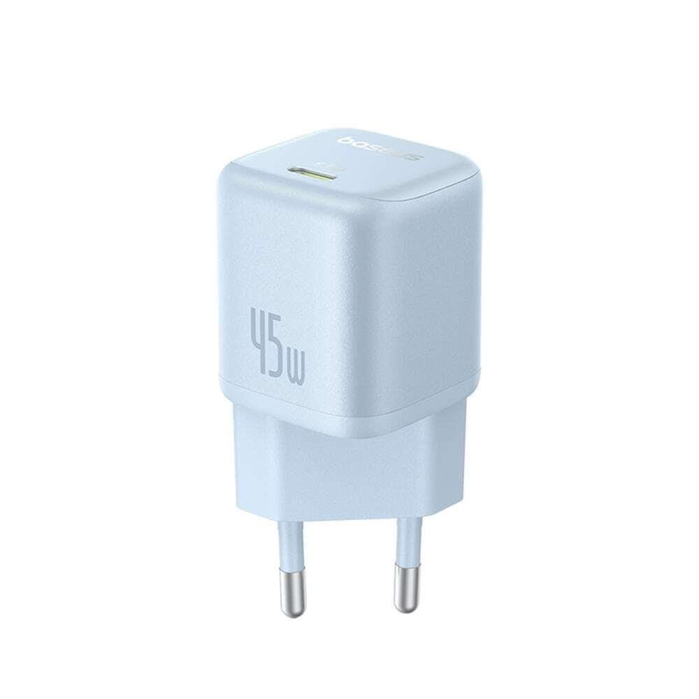 BASEUS PICOGO GAN, ΦΟΡΤΙΣΤΗΣ ΓΡΗΓΟΡΗΣ ΦΟΡΤΙΣΗΣ, ΘΥΡA TYPE-C, 45W, ΜΠΛΕ - Image 3