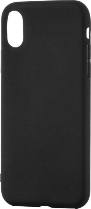 Matt Back Cover Σιλικόνης 1.2mm Μαύρο (iPhone XS Max)