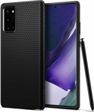 Spigen Liquid Air Back Cover Σιλικόνης Μαύρο (Galaxy Note 20) ACS01418