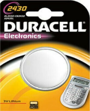 Duracell Electronics Μπαταρία Λιθίου Ρολογιών CR2430 3V 1τμχ