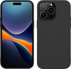 Matt Back Cover Σιλικόνης Μαύρο (iPhone 14 Pro)