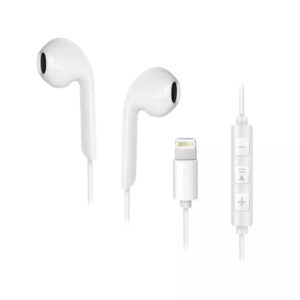 Forcell ΗΡ-ΜΕ25 Earbuds Handsfree με Βύσμα Lightning Λευκό