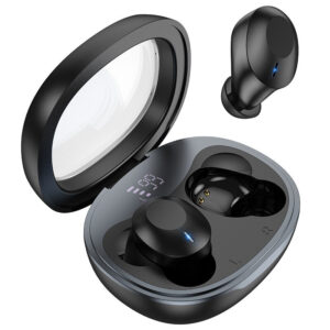 Hoco EQ3 In-ear Bluetooth Handsfree Ακουστικά με Θήκη Φόρτισης Μαύρα