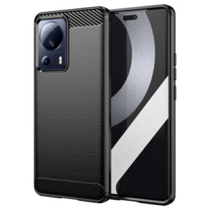 Carbon Fiber Ενισχυμένη Back Cover Σιλικόνης Μαύρο (Xiaomi 13 Lite) 660125640A