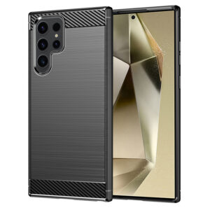 Techsuit Carbon Back Cover Σιλικόνης Μαύρο (Samsung Galaxy S24 Ultra) KF2315572