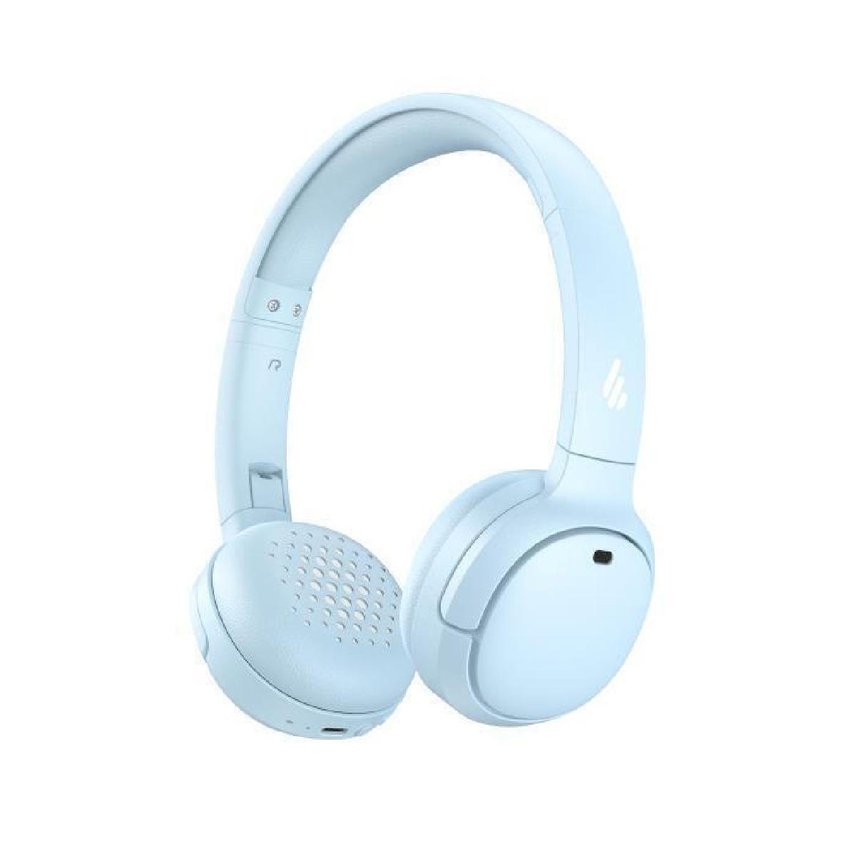 Edifier WH500 Ασύρματα / Ενσύρματα On Ear Ακουστικά με 40 ώρες Λειτουργίας και Quick Charge Μπλε
