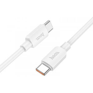 Hoco X96 USB 2.0 Cable USB-C male - USB-C 100W PD Λευκό 1m HC-X96TTWH