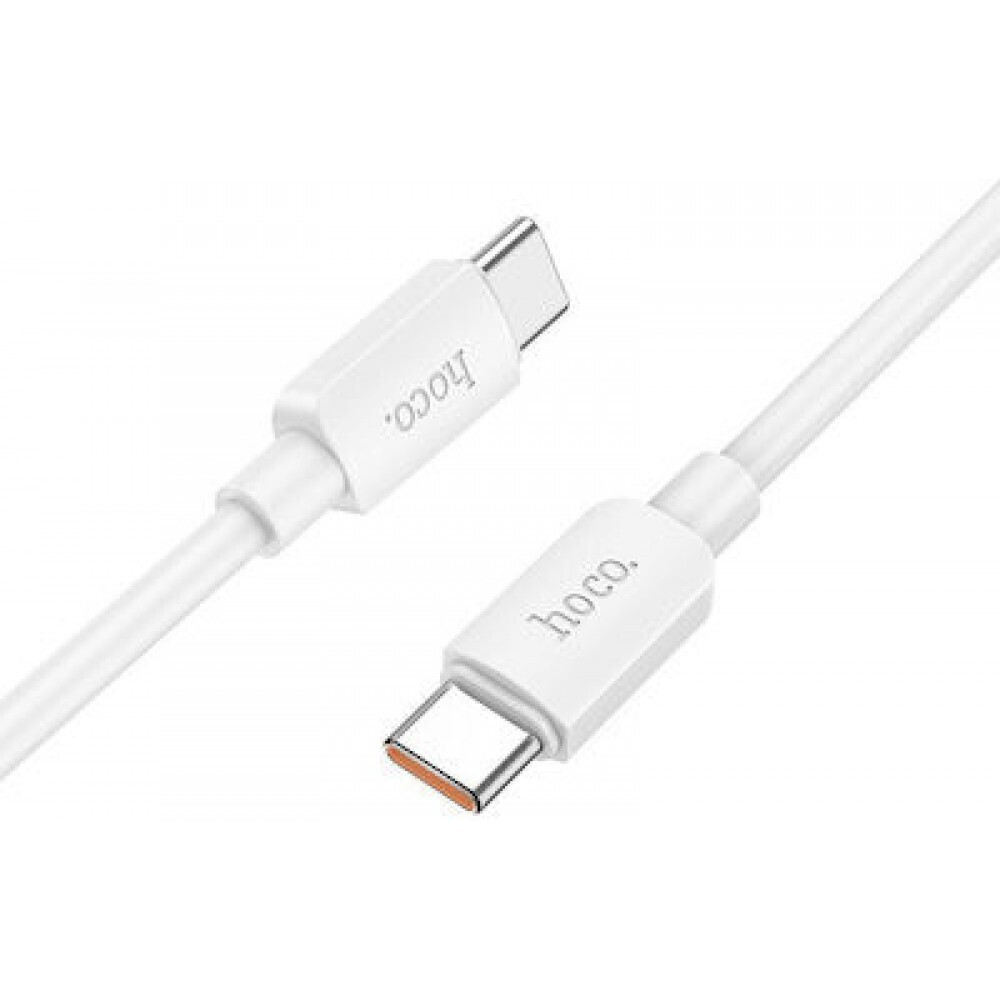 Hoco X96 USB 2.0 Cable USB-C male - USB-C 100W PD Λευκό 1m HC-X96TTWH