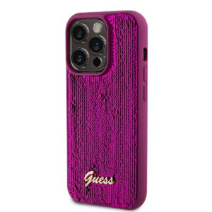 Guess Script Logo Back Cover Σιλικόνης Μωβ (iPhone 14 Pro Max) GUHCP14XPSFDGSF