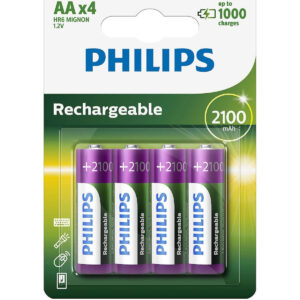 Philips Multilife Επαναφορτιζόμενες Μπαταρίες AA Ni-MH 2100mAh 1.2V 4τμχ