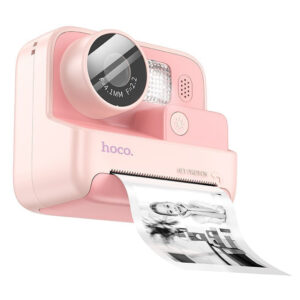 Hoco DV200 Compact Φωτογραφική Μηχανή 48MP με Οθόνη 2" Ροζ