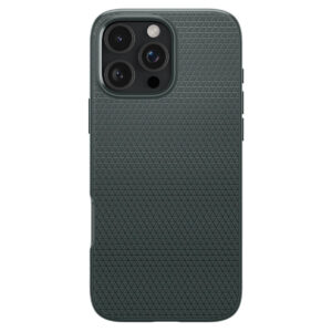 Spigen Liquid Air Back Cover Σιλικόνης Σετ με Τζαμάκι Abyss Green (iPhone 16 Pro Max) ACS07990
