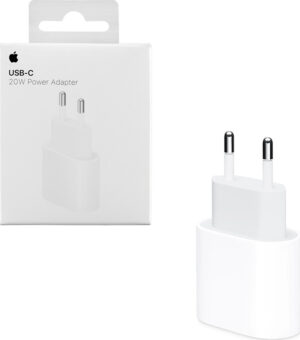 Apple Φορτιστής Χωρίς Καλώδιο με Θύρα USB-C και Καλώδιο USB-C 20W Λευκός (Power Adapter A2347)