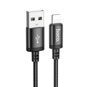 Hoco Usb A USB-A to Lightning Cable 18W Μαύρο 2m
