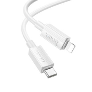 Hoco USB-C to Lightning Cable 27W Λευκό 1m (HC-X107TL-WH)