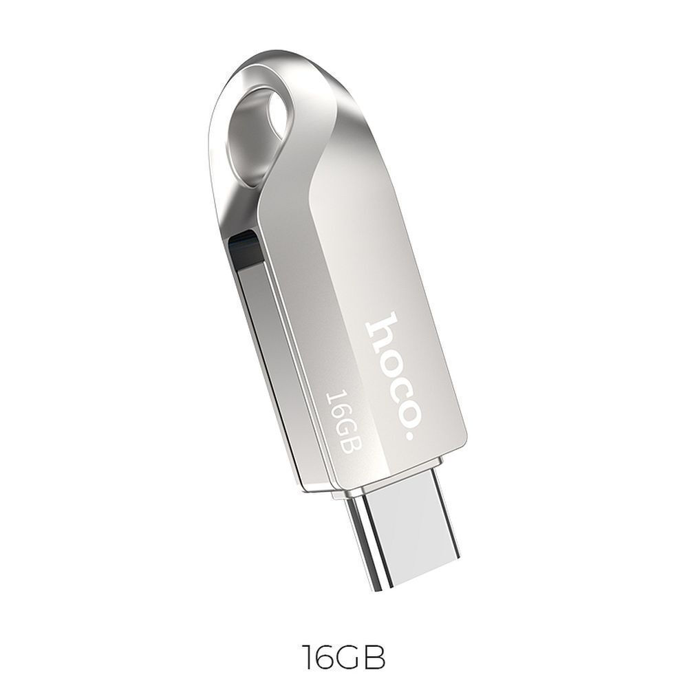 Hoco UD8 Insightful 16GB USB 3.0 Stick με σύνδεση USB-C Ασημί