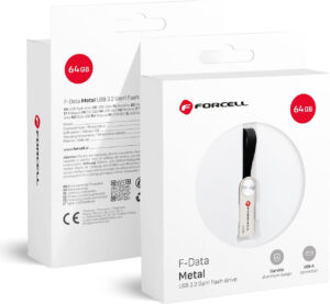 Forcell 64GB USB 3.2 Stick Ασημί