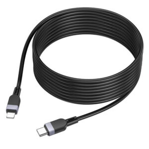Cable USB-C male - USB-C 60W PD Μαύρο 2m