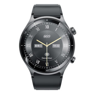 QCY Active GT S7 Stainless Steel Smartwatch με Παλμογράφο (Μαύρο)