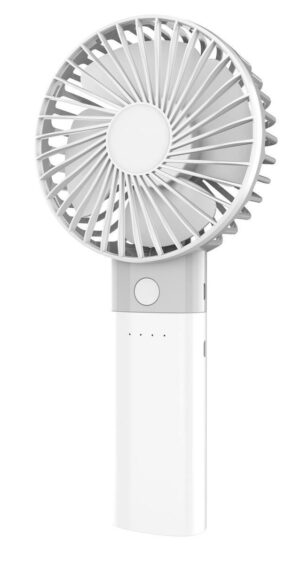 Platinet Ανεμιστηράκι USB Επαναφορτιζόμενο 4000mAh Λευκό PRDF6107