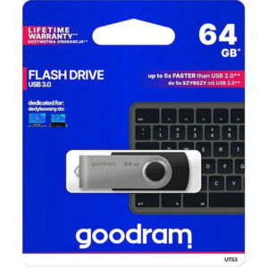 GoodRAM Pendrive Uts3 64GB USB 3.2 Stick Μαύρο