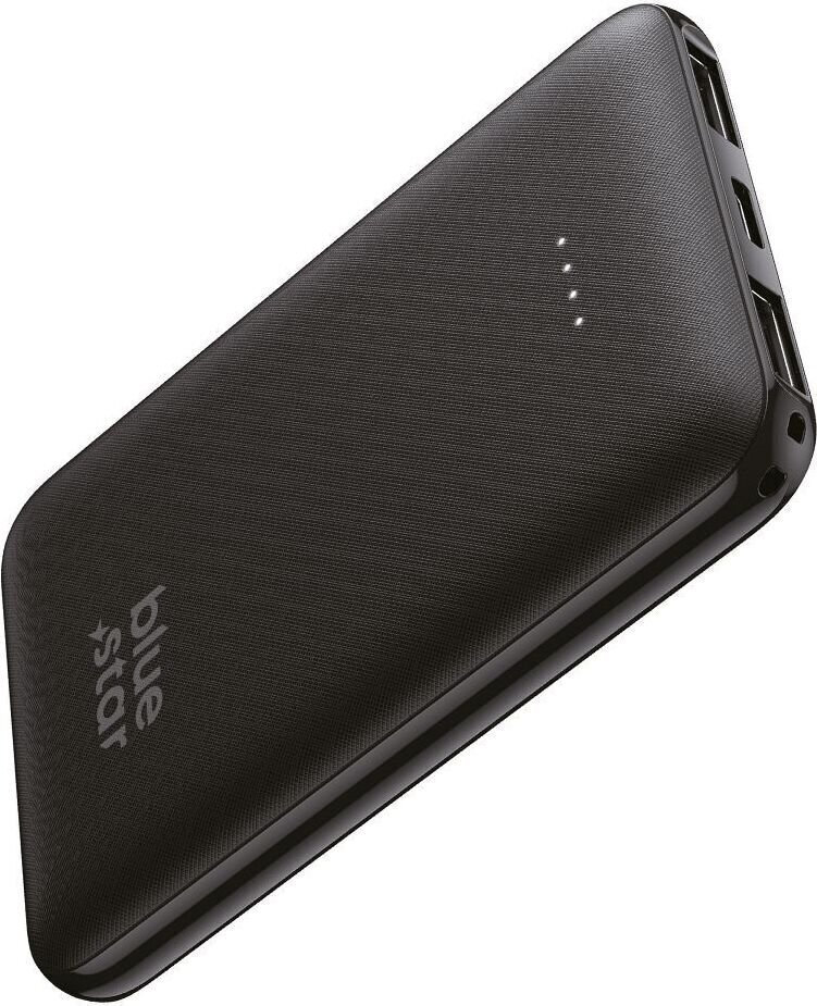 Blue Star W0539 Power Bank 5000mAh με 2 Θύρες USB-A και Θύρα USB-C Μαύρο