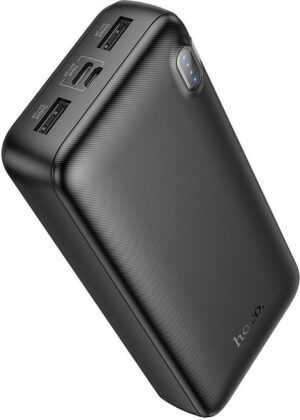 Hoco J128A Power Bank 20000mAh με 2 Θύρες USB-A Μαύρο