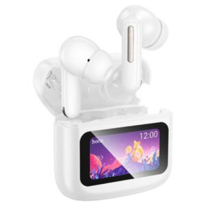 Hoco EQ14 Cool Color In-ear Bluetooth Handsfree Ακουστικά με Θήκη Φόρτισης Λευκά