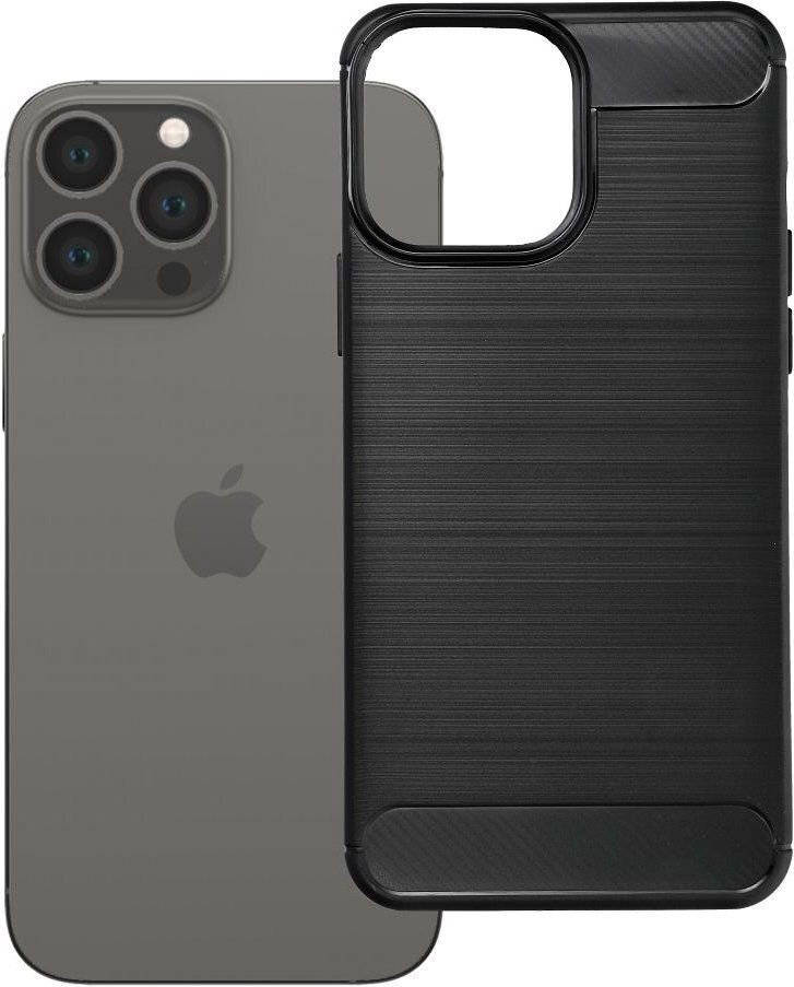 Carbon 2.0 Back Cover Σιλικόνης Μαύρο (iPhone 13 Pro Max)